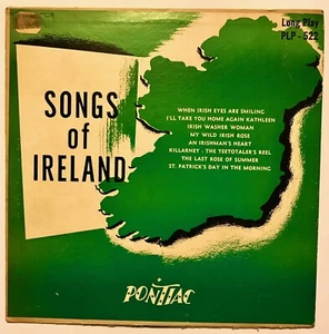 SONGS of IRELAND - 1951 Pontiac PLP-522, 10-inch LP - Picture 1 of 2