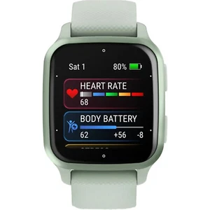 Garmin Venu Sq 2 Std Ed. WIFI + Bluetooth Metallic Mint with Cool Mint Case NEW - Picture 1 of 3