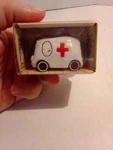 1976 Wallace Berrie & Co Funkymobiles Crasher Dasher Ambulance White 8513 - Picture 1 of 6