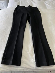 Eileen Fisher Elastic Waist Dress Pants Black Ponte~ SZ Small Slight Boot Cut - Picture 1 of 9
