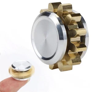 MINI Gear Copper Alloy Spinner Fidget Hand EDC Spinner Finger Focus Toys Gift AU - Picture 1 of 10