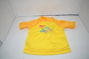 Kanu Surf Girls Jade Rash Guard UPF 50 Plus Short Sleeve Swim Shirt Yellow 2T NW - Picture 1 of 3