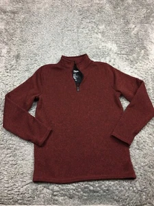Urban Pipeline 1/4 Zip Sweater Boys Size XL Dark Red Polyester Mock Neck - Picture 1 of 11