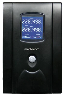 MEDIACOM 1050VA UPS PC SECURITY SOLUTION WITH DISPLAY - Immagine 1 di 4