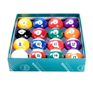 Juego de bolas de billar estándar de 1 7/8" con manchas y rayas - Imagen 1 de 1
