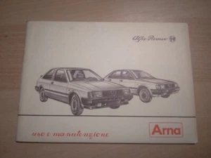 Alfa Romeo Arna Owner's Manual And Maintenance - Picture 1 of 2