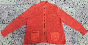 wunderschöne lachsrote Jacke Strickjacke BON!TA Gr.XL 44/46 - Bild 1 von 4