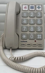 Cortelco Inc 2400 EZTouch Extra Large Buttons Emergency 1 Push Button. - Zdjęcie 1 z 8