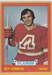 1973-74 TOPPS HOCKEY REY COMEAU #29 FLAMES EX+ *A3818