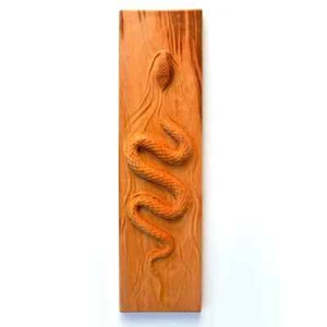 Schlange Stilvoll Antik Holz Eligator Neu Design Wand Handmade Designer Geschenk - Bild 1 von 7