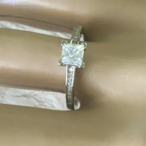 Antique Art Deco Jewellery Sterling Silver Ring White Sapphire Vintage Jewelry - Picture 1 of 12