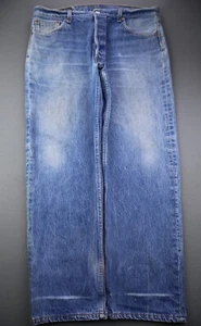 Vintage 1995 Men's Levi's Button Fly 501xx Jeans USA Made Size 38x32 (Msr 37x29) - Foto 1 di 11