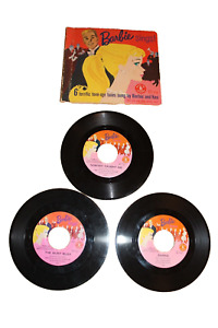 Barbie - singt (7 Zoll Single) (1961) Vinyl 45 • BUCH • Mattel, Ken Schallplatte