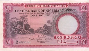 Nigeria 1 libra 1958 P4 UNC - Imagen 1 de 2