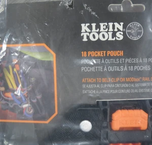 KLEIN TOOLS 18 POCKET POUCH -55834MB- NEW IN BAG !! - Picture 1 of 7