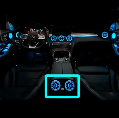 64 Color Rear Air Vent For Mercedes Benz C-Class W205 Ambient Light 2019 - 2021 - Image 1 of 4