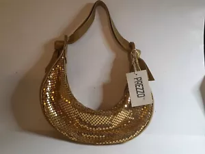 Shiny Gold Prezzo Handbag - Picture 1 of 3