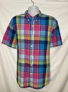 Saddlebred Easy Care Button Shirt Men’s XLarge Multicolor Plaid - Picture 1 of 7