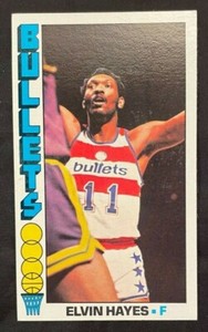 🔥ELVIN HAYES !! 1976-77 TOPPS # 120 !! Washington Bullets NBA Legend HOF 🔥