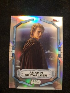 Star Wars Topps Finest 2022 Extended Short Print Refractor Anakin Skywalker #102