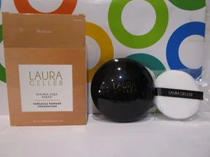 LAURA GELLER ~ BAKED DOUBLE TAKE VERSATILE POWDER FOUNDATION ~ MEDIUM ~ 0.9 OZ - Picture 1 of 1