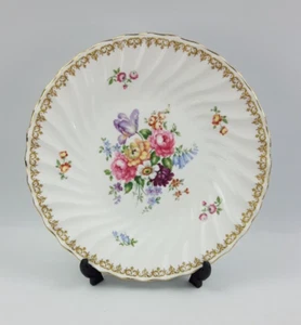 Crown Staffordshire 26cm Fine Bone China Dinner / Serving Plate - Floral Vintage - Picture 1 of 10