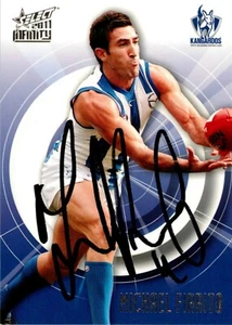 Signed 2011 NORTH MELBOURNE KANGAROOS AFL Card MICHAEL FIRRITO - Picture 1 of 2