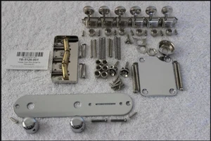 Juego de herrajes tele HH compensado puente corto para guardabarros con sintonizadores TB-5126-001 - Imagen 1 de 6