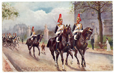 Royal Horse Guards Whitehall LONDON 1908 Tuck & Sons Postcard signed Harry Payne