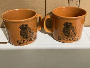 Field and Stream Coffee Mugs Set Of 2, Labrador Retriever & Duck Hunting Orange - Picture 1 of 5