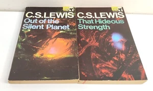 2 x CS Lewis VINTAGE SCI FI PBs Silent Planet (1969) Hideous Strength (1968) VGC - Picture 1 of 8