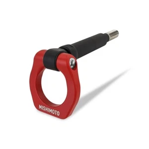 FOR 2018-2019 SUBARU STI 2018-2021 WRX MISHIMOTO FRONT TUG TOW HOOK RED / BLACK - Foto 1 di 3