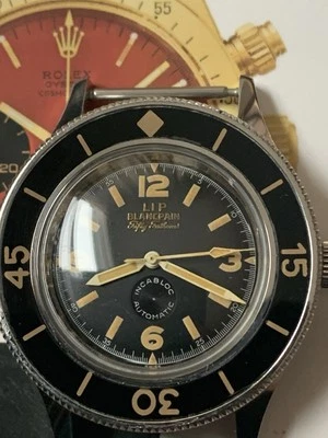 Blancpain Ultra Rare LIP Blancpain Moverment Sign - French  Combat Navy Diving - Image 1 of 4