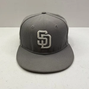 New Era 59Fifty San Diego Padres MLB Baseball grau Cap Größe 7 1/8 - Bild 1 von 4