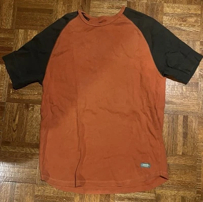 Футболка винтажная структура размер - средний.  Оранжевый. - Изображение 1 из 3