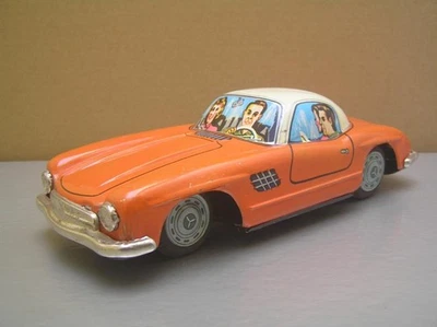 Bandai 323 Estaño Fricción Mercedes Benz 300 SL Ala de Gaviota Raro Original Japón Foto 1 de 4
