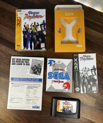 Virtua Fighter Sega Genesis 32X Authentic COMPLETE CIB In Shrink, Babbage's stic - Image 1 of 4