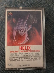 HELIX Cassette Tape WALKIN THE RAZORS EDGE - Picture 1 of 4