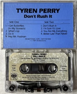 Tyren Perry - Don’t Rush It Open Cassette Tape 1989 Columbia Records Funk Soul - Picture 1 of 10