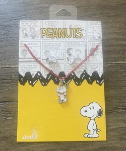 Snoopy Earrings & Necklace Set by the Peanuts Brand. From 2024 Brand New! - Picture 1 of 2