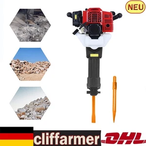 1900W 52CC 2-Takt Benzin Abbruchhammer Profi Stemmhammer Set mit Bohrer 55J EU - Bild 1 von 17