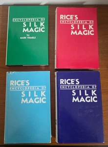 Rice's Encyclopedia of SILK MAGIC 3 volumens + Volume 4 by Mark Trimble - Picture 1 of 3