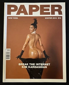 PAPER MAGAZINE: KIM KARDASHIAN “BREAK THE INTERNET” WINTER (2014) VOL 31 ISSUE 3 - Picture 1 of 21