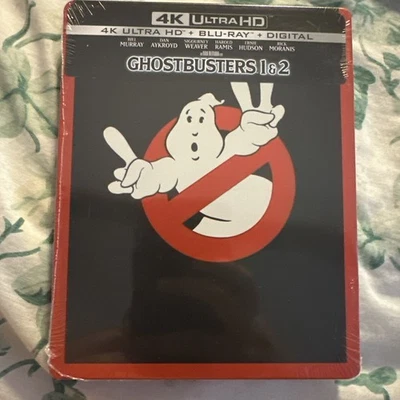 Ghostbusters 1 & 2 Steelbook (4K UHD, Blu-ray, Digital) Sealed / In Hand - Image 1 of 3