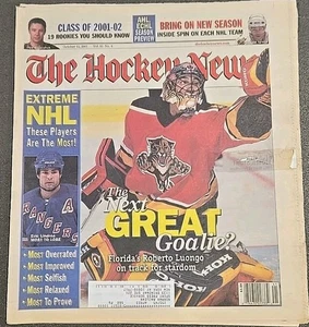 The Hockey News 12 ottobre 2001 Roberto Luongo Florida NHL - Foto 1 di 2