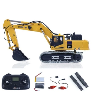 1:50 PC520 Metal Tracks RTR RC Digger Electric Lifting Excavator Toy Light Sound - Picture 1 of 24