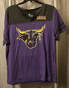 NEU Minnesota State Colosseum Leichtathletik lila V-Ausschnitt SS T-Shirt Damen 2XL - Bild 1 von 8