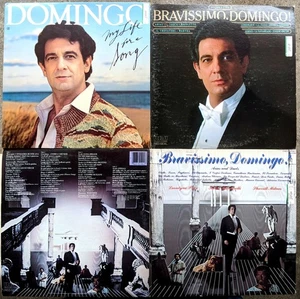 CLASSICAL & POP VOCAL LP Lot: PLACIDO DOMINGO Bravissimo 1&2 MY LIFE FOR A SONG - Picture 1 of 3