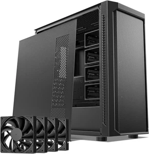 DARKROCK Classico Max Storage Master E-ATX Computer Case with 4x120mm Black  - Picture 1 of 9