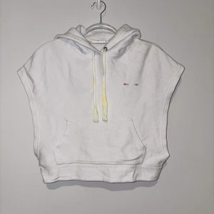 Anthropologie The Upside Sudadera con Capucha Deportiva Sin Mangas Rayas Blancas Talla Pequeña - Imagen 1 de 5